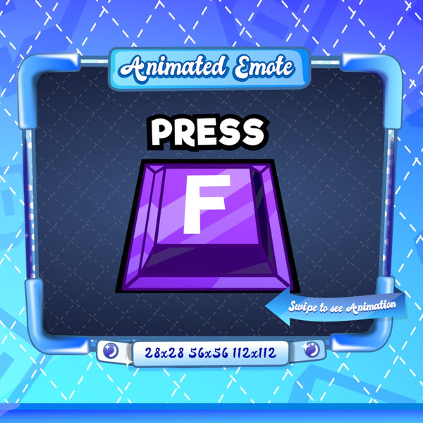 Animated Purple Press F Emote