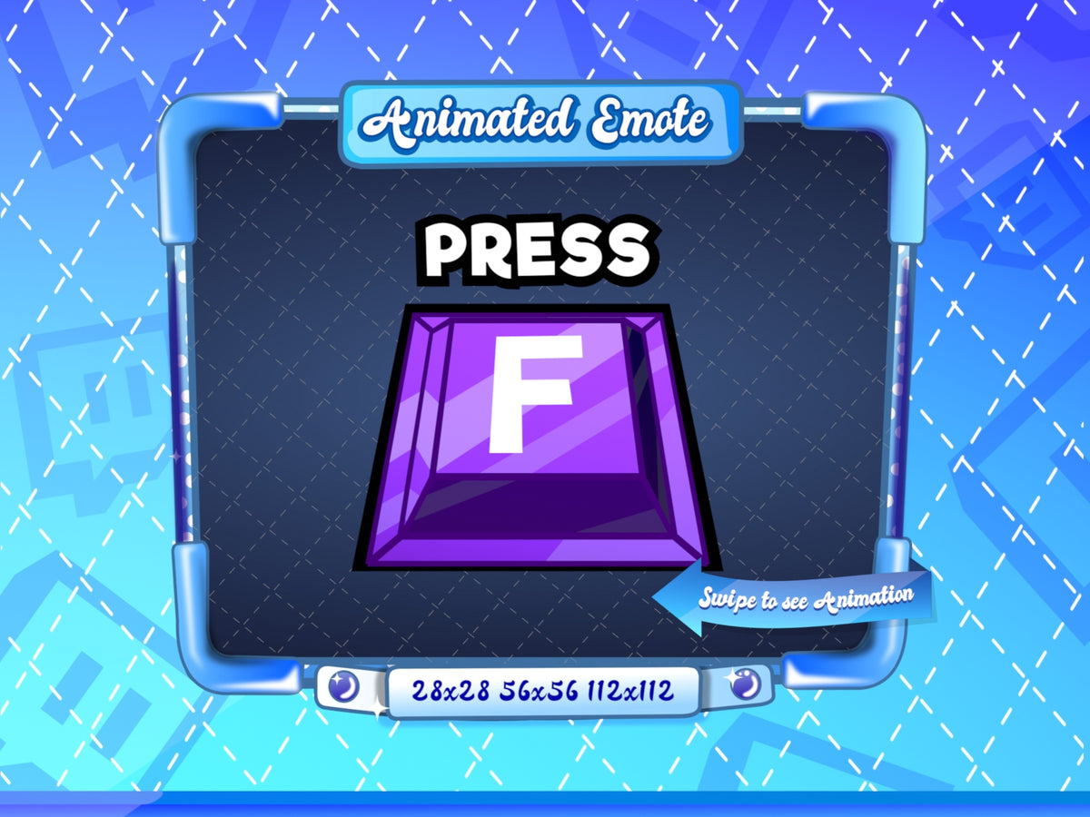 Animated Purple Press F Emote