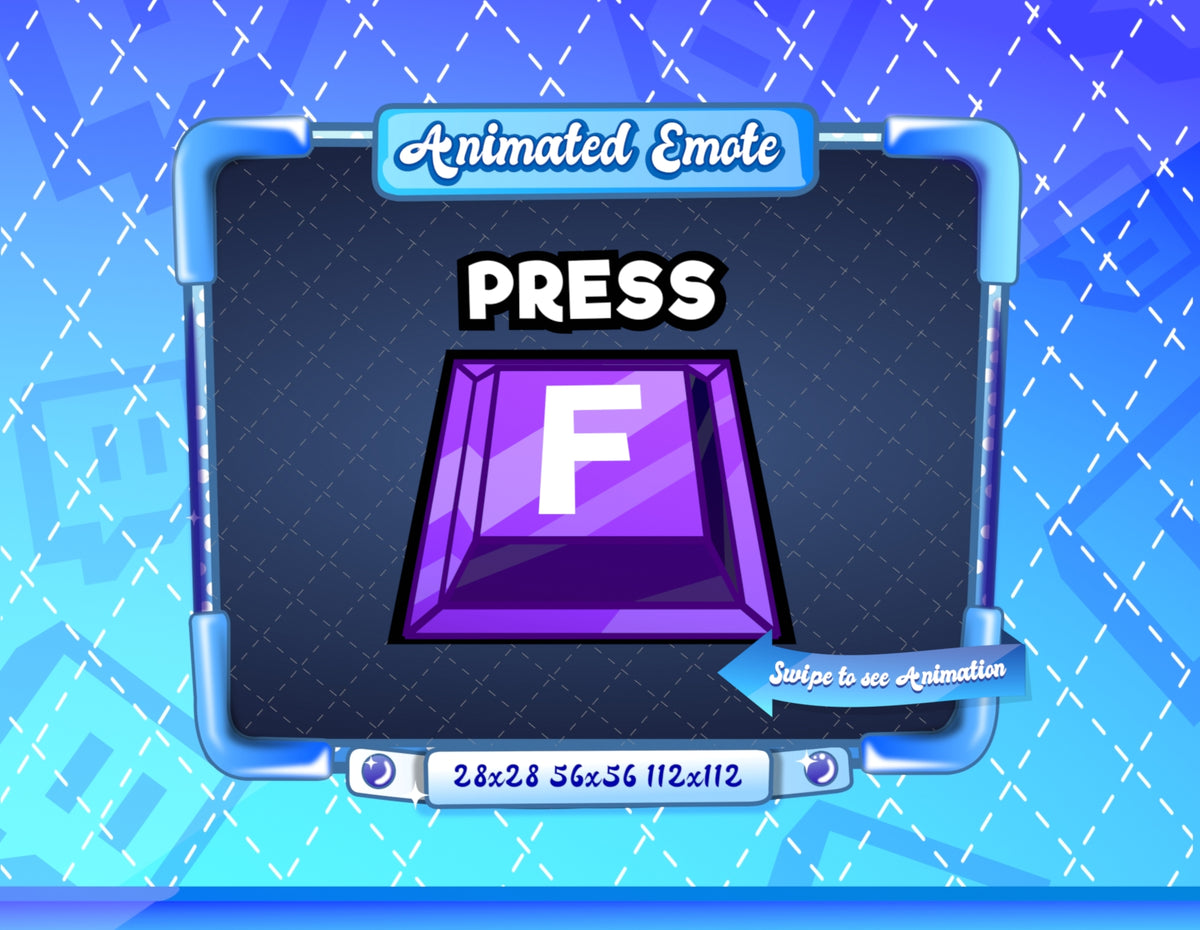 Animated Purple Press F Emote
