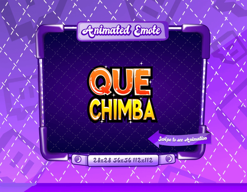 Animated Que Chimba Emote