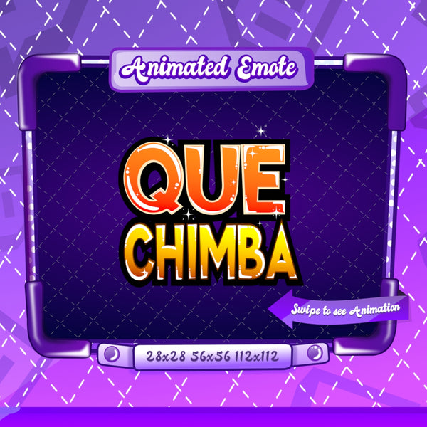 Animated Que Chimba Emote