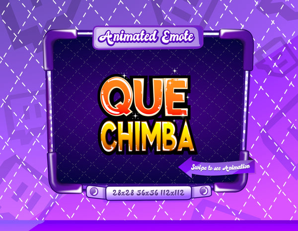 Animated Que Chimba Emote