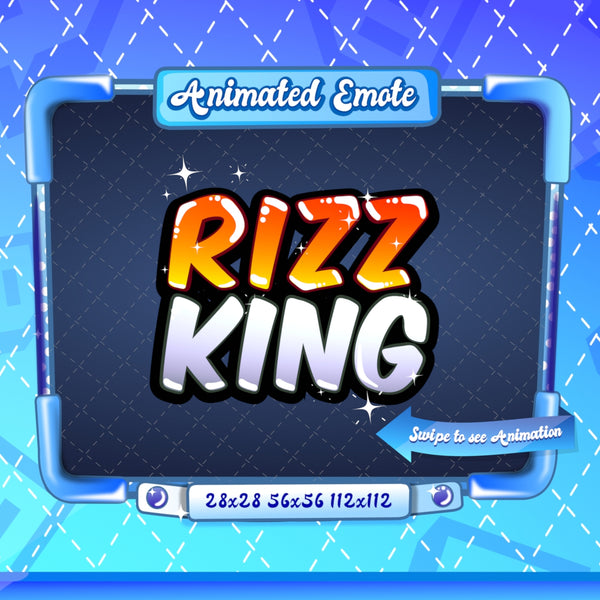 Lady Rizz Emote Animated + Static Rizz King Twitch Emote – TotallyGlamCo