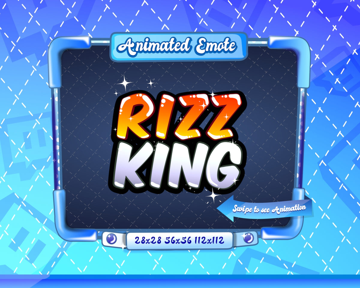 Lady Rizz Emote Animated + Static Rizz King Twitch Emote – TotallyGlamCo