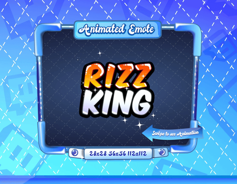 Animated Rizz King Emote