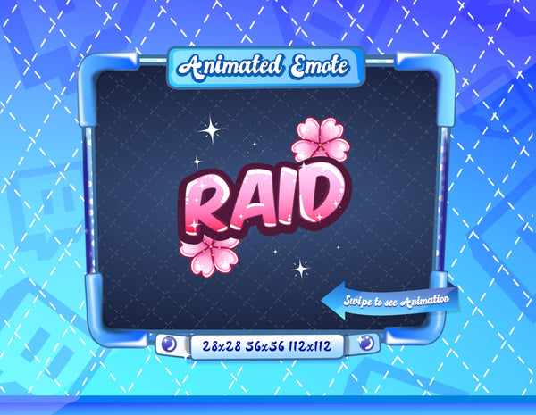 Animated Sakura Raid Emote V1