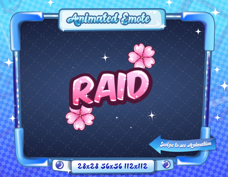 Animated Sakura Raid Emote V1