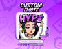 Animated Hype YCH Custom Cartoon Girl Emote