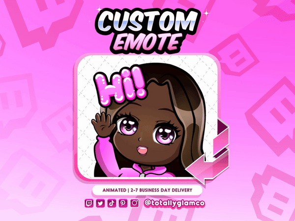 Animated Hi YCH Custom Chibi Emote