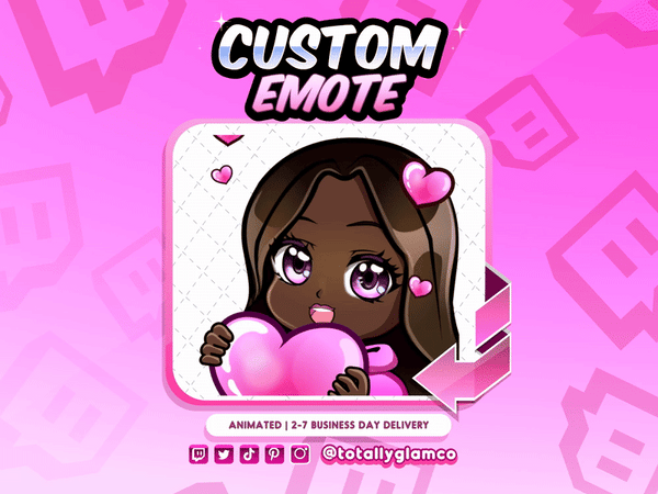 Animated Love YCH Custom Chibi Emote