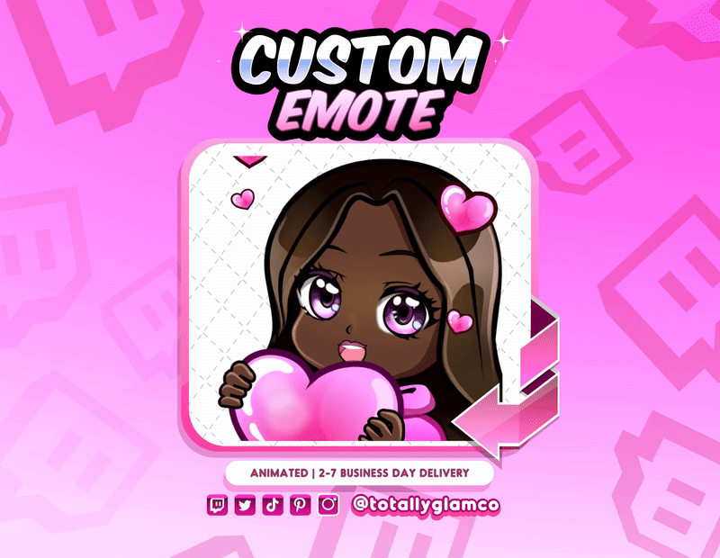 Animated Love YCH Custom Chibi Emote