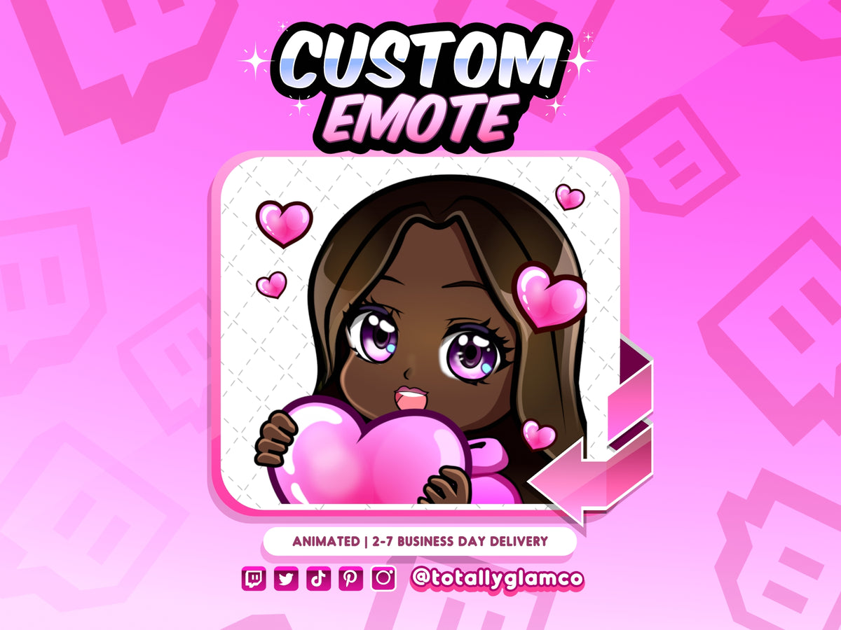 Animated Love YCH Custom Chibi Emote