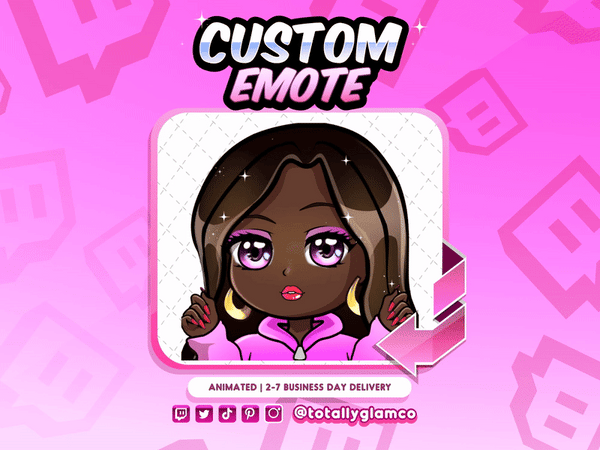 Animated Periodt YCH Custom Chibi Emote