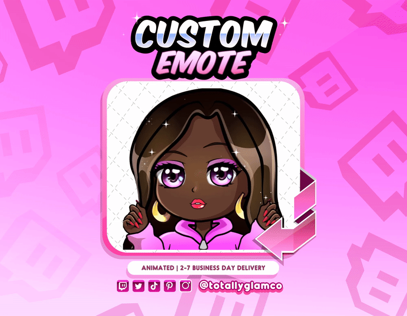 Animated Periodt YCH Custom Chibi Emote