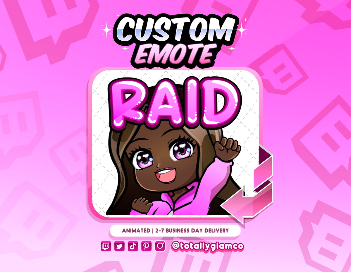 Animated Raid YCH Custom Chibi Emote