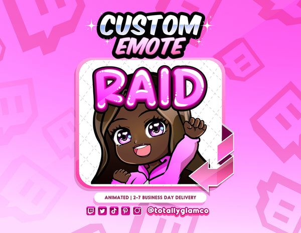 Animated Raid YCH Custom Chibi Emote