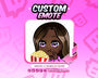 Animated Popcorn YCH Custom Chibi Emote