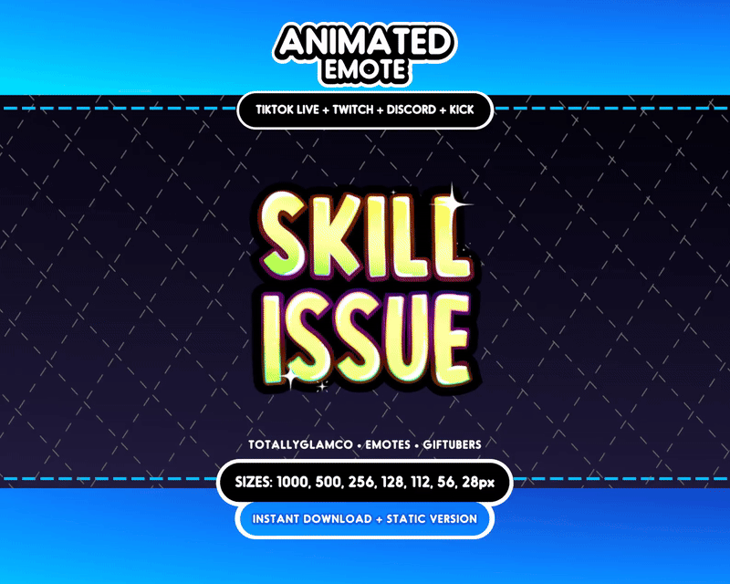 Animated Skill Issue Emote