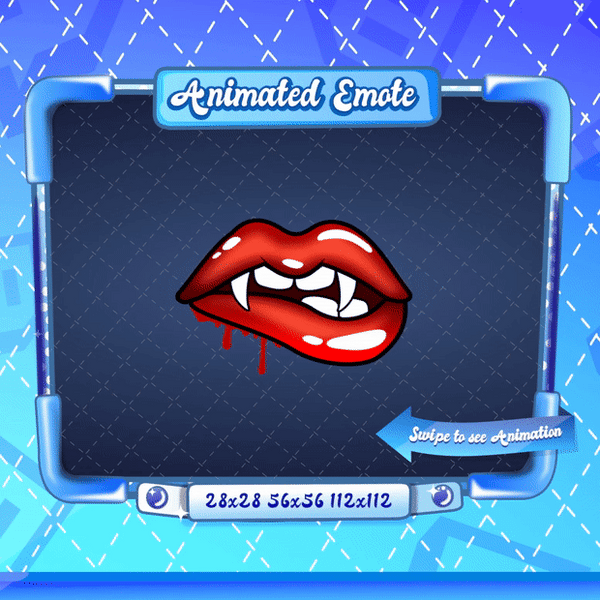 Animated Vampire Lips Emote
