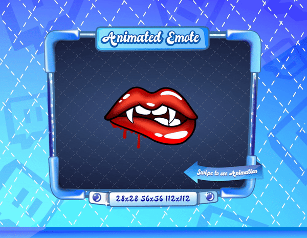 Animated Vampire Lips Emote