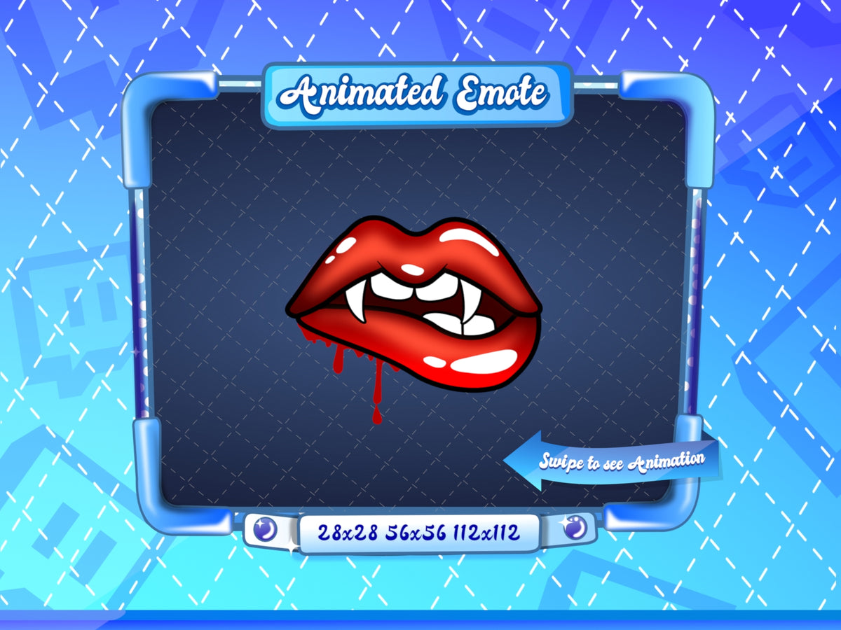 Animated Vampire Lips Emote
