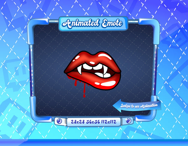 Animated Vampire Lips Emote