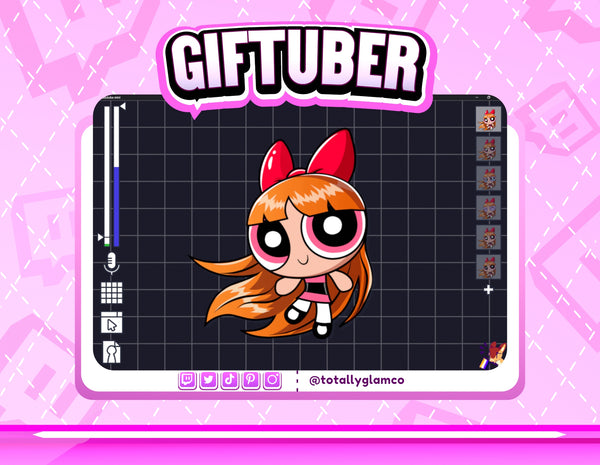Custom Powerpuff Style GIFtuber