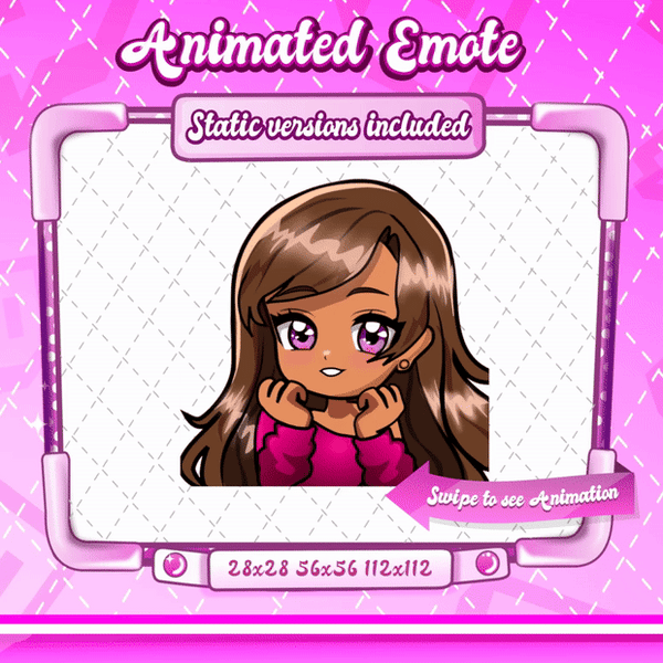 Animated Y2K Chibi Emote