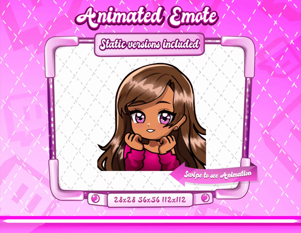 Animated Y2K Chibi Emote