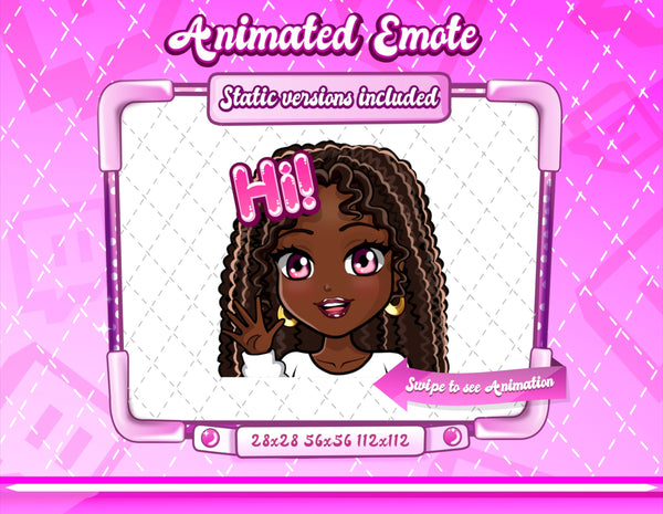Animated Y2K Glam emotes V1