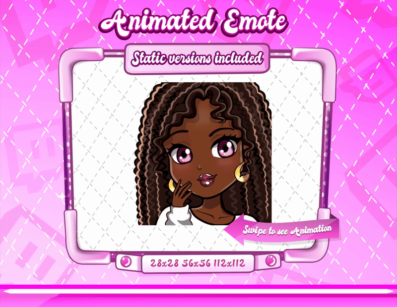 Animated Y2K Glam Emote