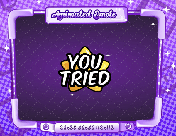 Animated You Tried Emote