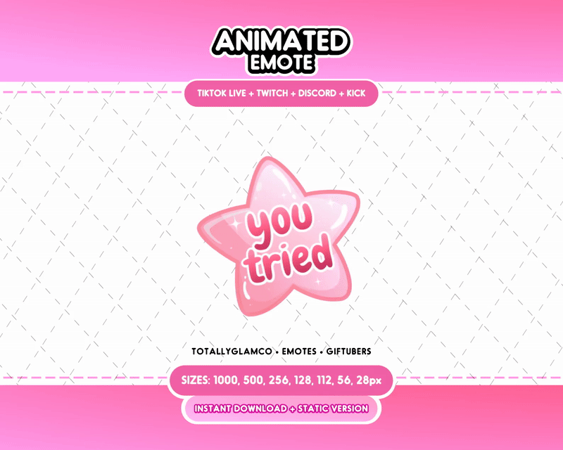 Animated You Tried Emote V2