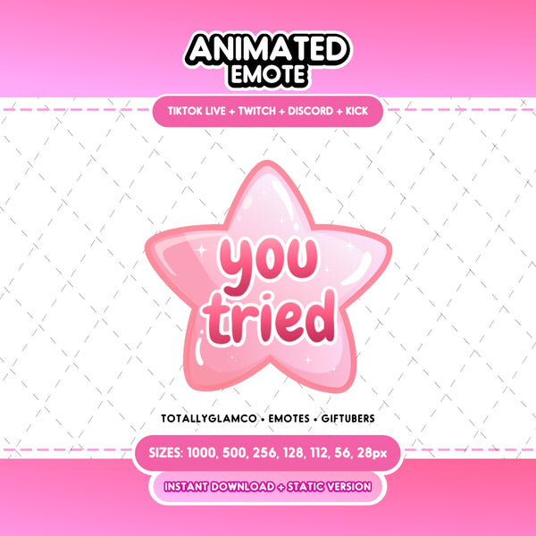 Animated You Tried Emote V2
