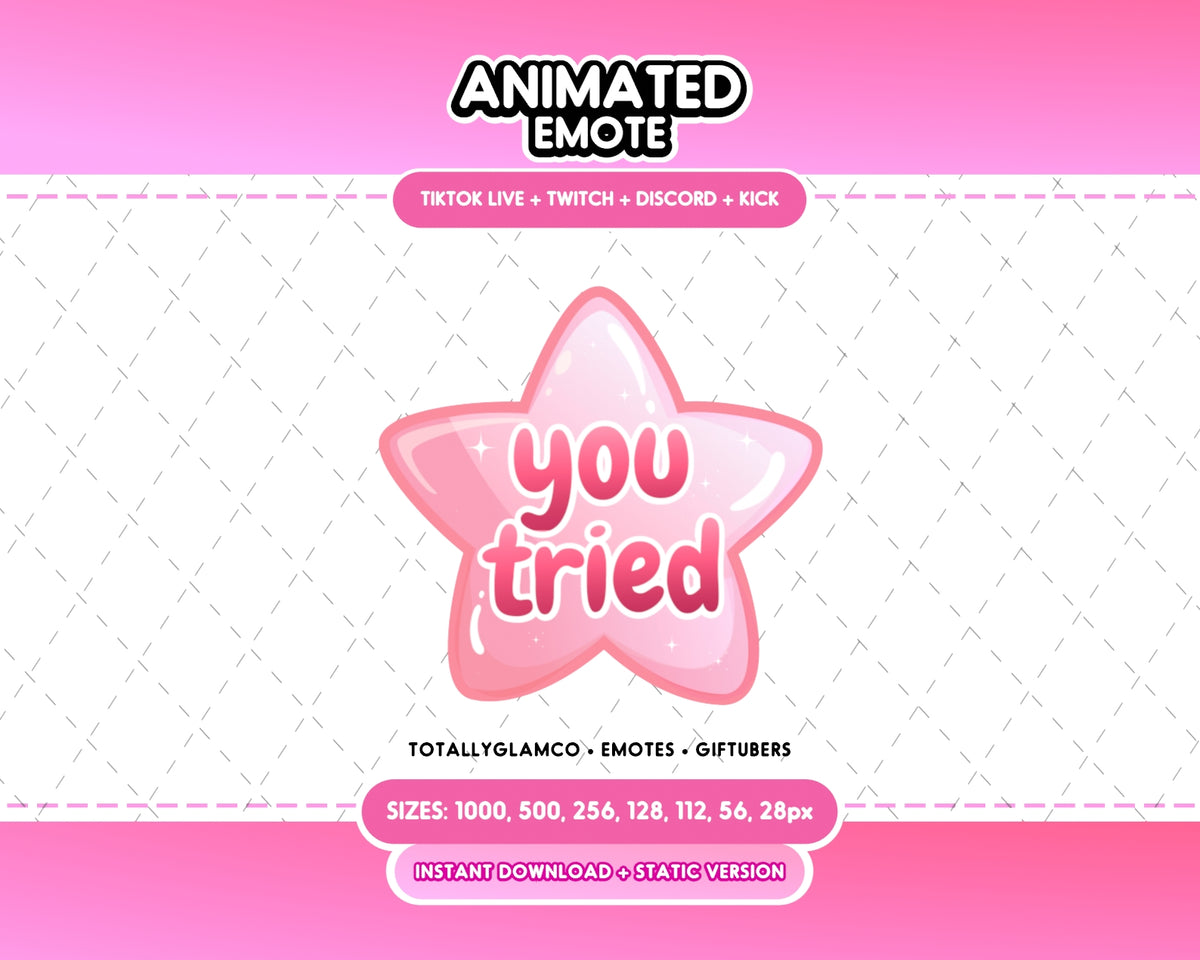 Animated You Tried Emote V2