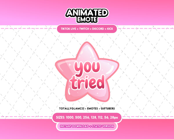 Animated You Tried Emote V2
