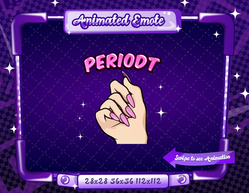 Animated Periodt Emote V3