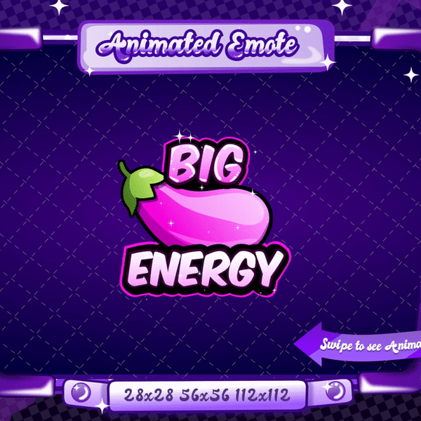 Animated Pink Big Energy Emote