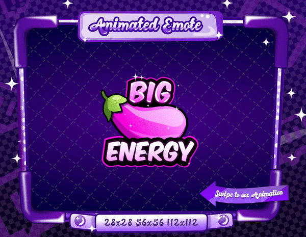 Animated Pink Big Energy Emote