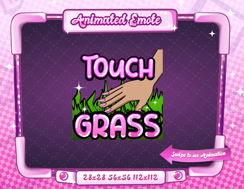 Animated Touch Grass Emote V1