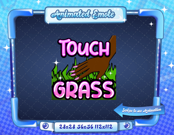 Animated Touch Grass Emote V2