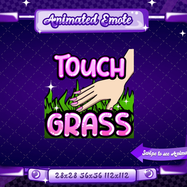 Animated Touch Grass Emote V3
