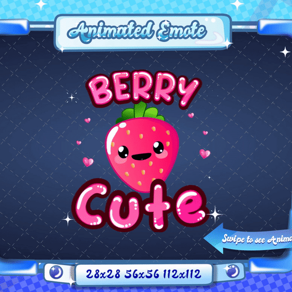 Animated Kawaii Berry Cute Emote