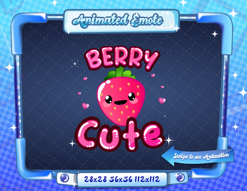Animated Kawaii Berry Cute Emote