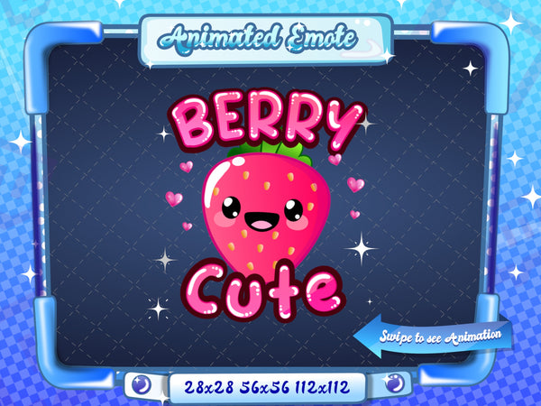 Animated Kawaii Berry Cute Emote
