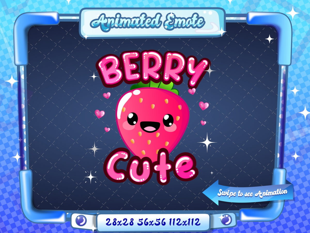 Animated Kawaii Berry Cute Emote