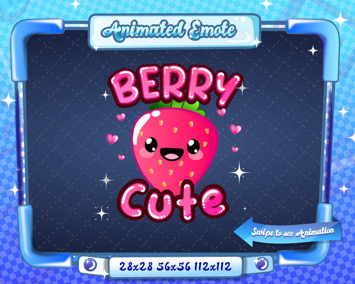 Animated Kawaii Berry Cute Emote