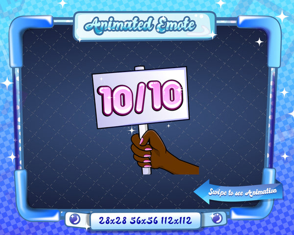Animated Twitch 10/10 Emote V2