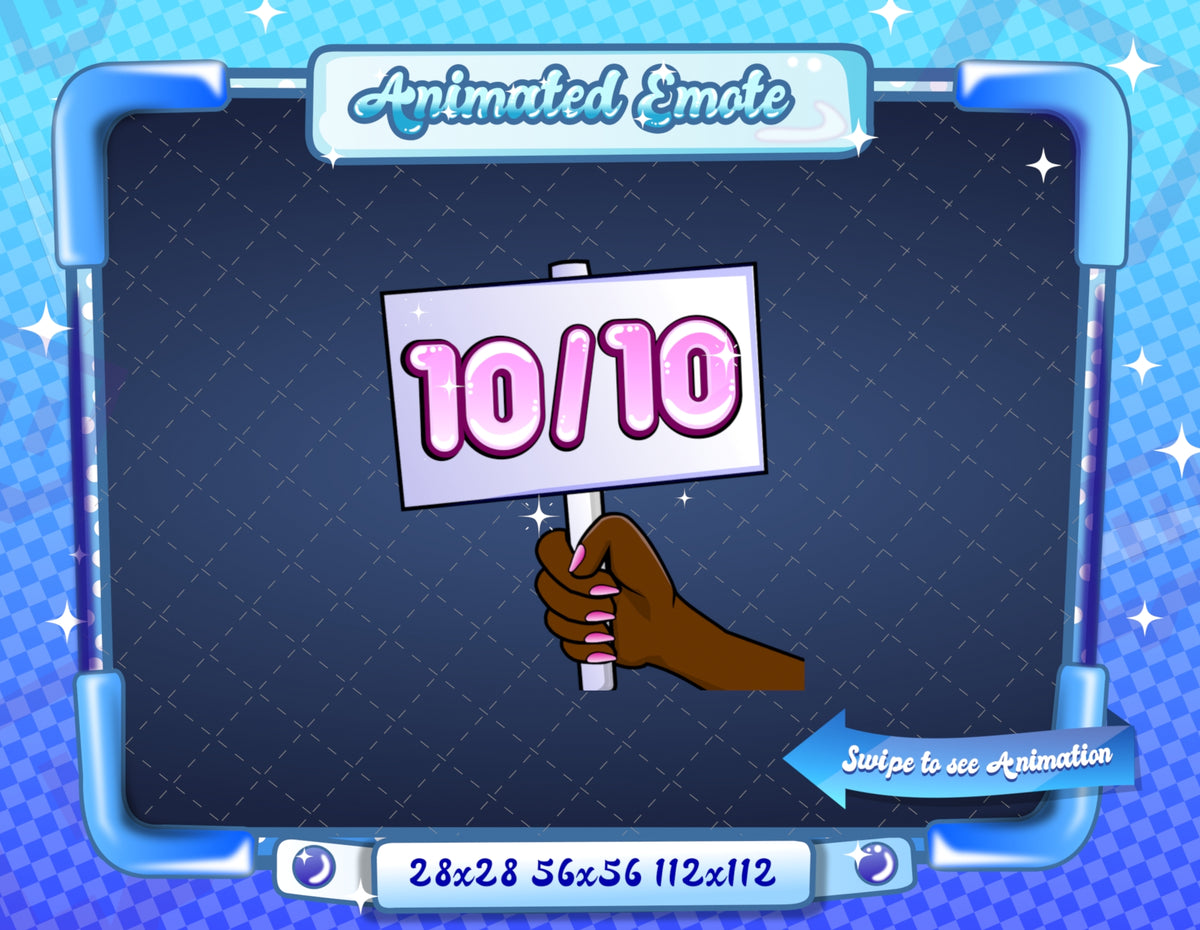 Animated Twitch 10/10 Emote V2