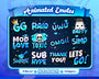 Animated Blue Text Emotes V1